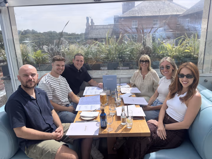 Client lunch, on us